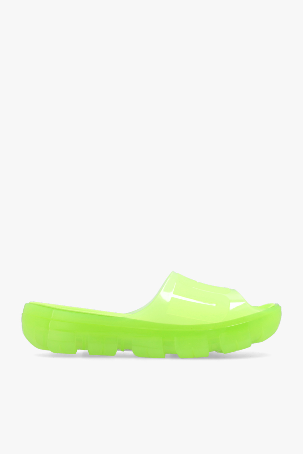 Neon green best sale ugg slides